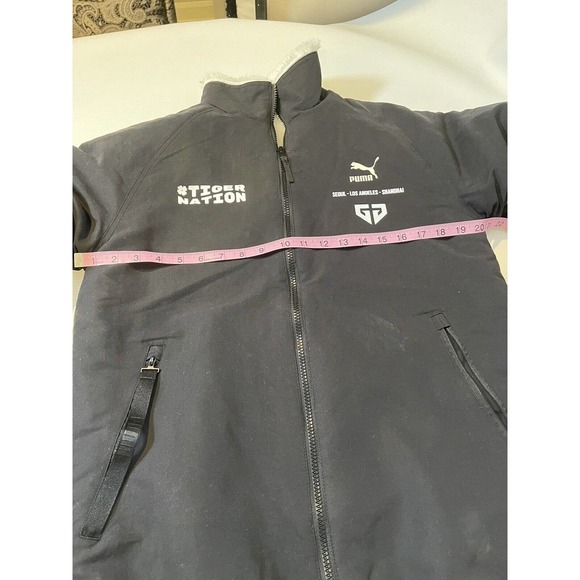 Puma Tiger Nation Fleece Lined Jacket. Black. No Size Tag But Fits Like Small. - Picture 6 of 11